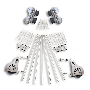 Quiet Glide Braking Swivel Rolling Library Ladder Hardware Kitimage