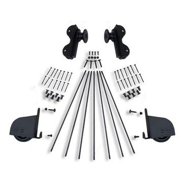 Quiet Glide Contemporary Rolling Library Ladder Hardware Kit - Rolling Hookimage