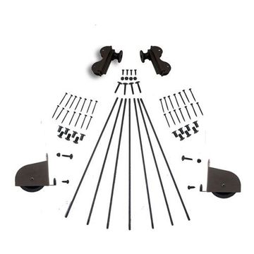 Quiet Glide Contemporary Rolling Library Ladder Hardware Kit - Rolling Hookimage