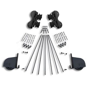 Quiet Glide Contemporary Swivel Rolling Library Ladder Hardware Kitimage