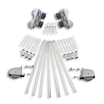 Quiet Glide Contemporary Swivel Rolling Library Ladder Hardware Kitimage