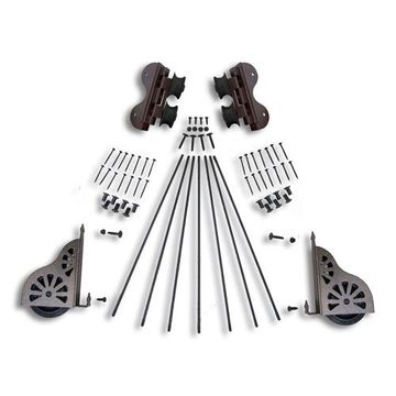 Quiet Glide Swivel Rolling Library Ladder Hardware Kitimage