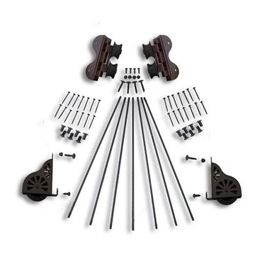 Quiet Glide Swivel Rolling Library Ladder Hardware Kitimage