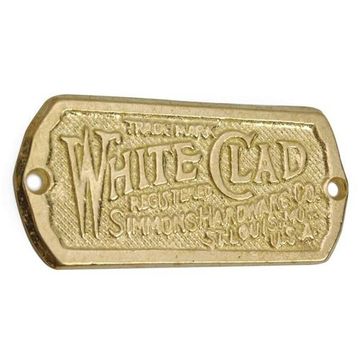 SOLID POLISHED BRASS ICEBOX LABELimage