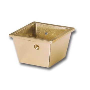 1 1/4 IBW SQUARE BRASS CASTER CUPimage