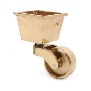 BRASS SQUARE CUP CASTERimage