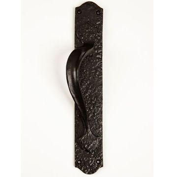 BPC IRON 12 1/2X2 LH PULL HANDLE W/BACKPLATEimage