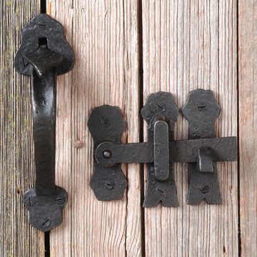 OIL BLK IRON GATE LATCH OAH 7 1/2image