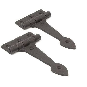 6OIL BLACK IRON SPADE SHAPED HINGEimage