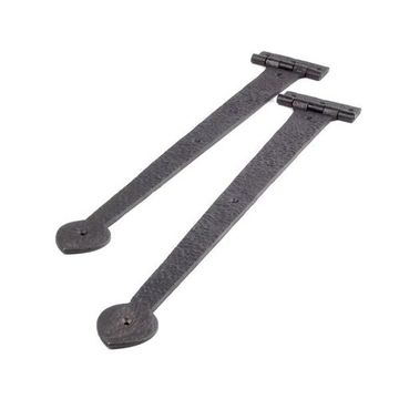 24OIL BLACK IRON SPADE SHAPED HINGEimage