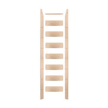 Quiet Glide Library Ladder Unassembled & Unfinishedimage
