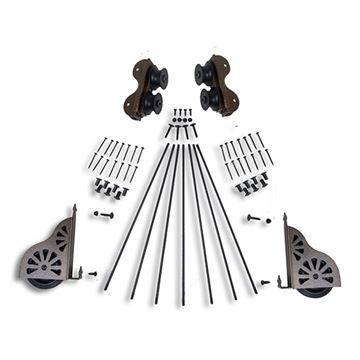 Quiet Glide Braking Rolling 20 Inch Library Ladder Hardware Kitimage