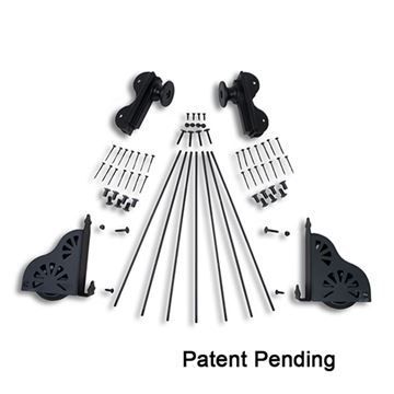 Quiet Glide Braking Rolling Hook 20 Inch Library Ladder Hardware Kitimage