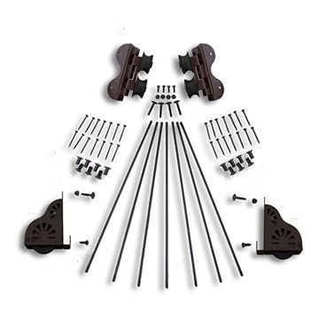 Quiet Glide Braking Swivel Rolling 20 Inch Library Ladder Hardware Kitimage