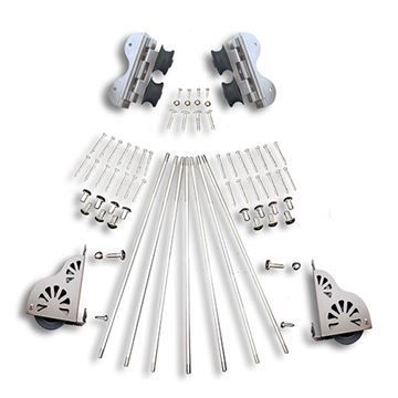 Quiet Glide Braking Swivel Rolling 20 Inch Library Ladder Hardware Kitimage