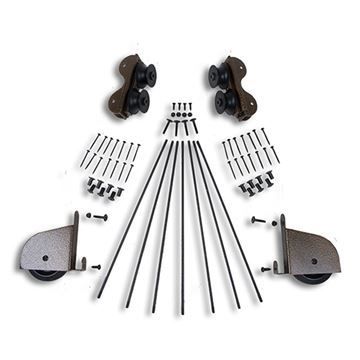 Quiet Glide Contemporary Rolling 20 Inch Library Ladder Hardware Kitimage