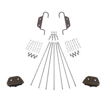 Quiet Glide Double Hook Non-Skid 16 Inch Ladder Hardware Kitimage