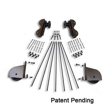 Quiet Glide Modern Rolling Hook 20 Inch Library Ladder Hardware Kitimage