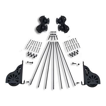 Quiet Glide Rolling Library Ladder Hardware Kit For 20 Inch Ladderimage