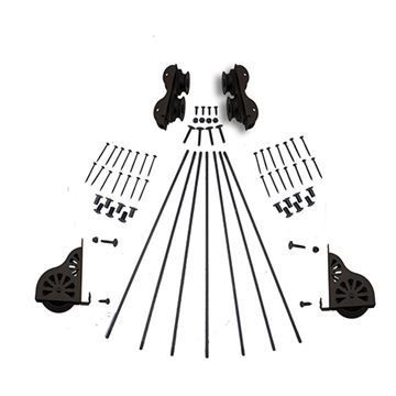 Quiet Glide Rolling Library Ladder Hardware Kit For 20 Inch Ladderimage