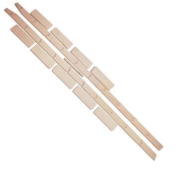 Quiet Glide Wide Library Ladder Unassembled & Unfinished - 20 Inchimage