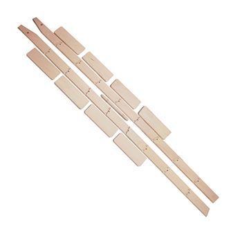 Quiet Glide Wide Library Ladder Unassembled & Unfinished - 20 Inchimage