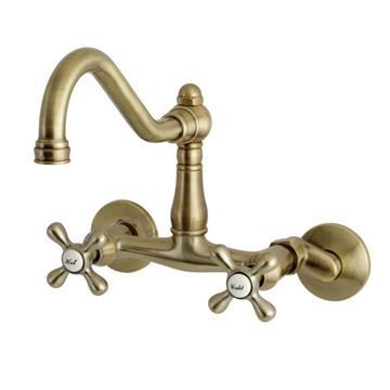 Restorers Wall Mount Adjustable Center Kitchen Faucetimage