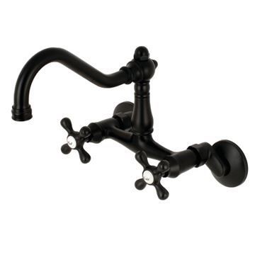 Restorers Wall Mount Adjustable Center Kitchen Faucetimage