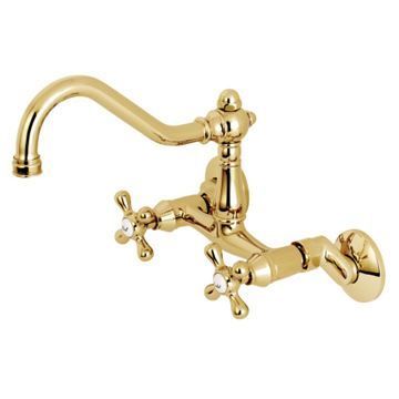 Restorers Wall Mount Adjustable Center Kitchen Faucetimage