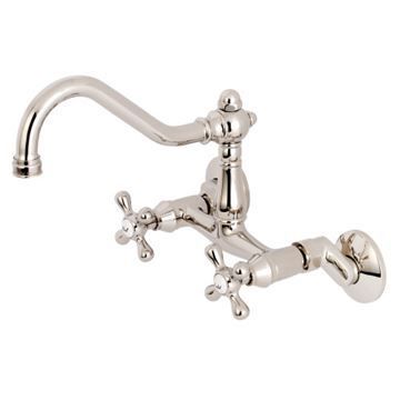 Restorers Wall Mount Adjustable Center Kitchen Faucetimage