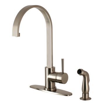 Gourmetier Concord Single Lever Kitchen Faucet & Sprayerimage