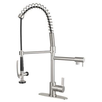 Gourmetier Continental Single Lever Pre-Rinse Kitchen Faucetimage