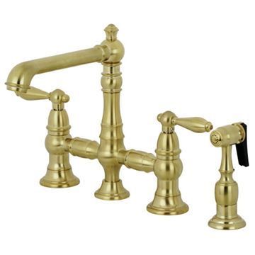 Restorers English Country Kitchen Faucet & Sprayer - Metal Leverimage