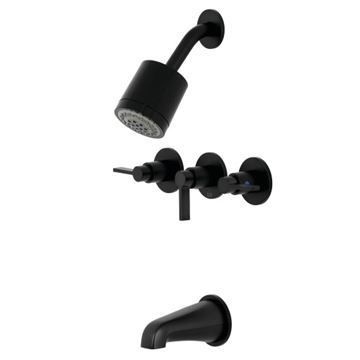 Restorers NuvoFusion 3-Handle Tub & Shower Faucet - Metal Leverimage