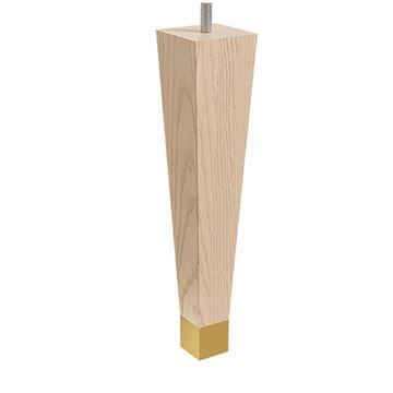 Designs of Distinction 9 Square Taper Foot - Satin Brass & Boltimage