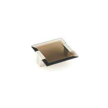 Schaub Positano Satin Nickel Smoke Cabinet Pullimage