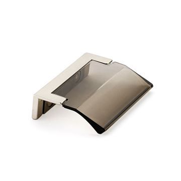 Schaub Positano Satin Nickel Smoke Edge Cabinet Pullimage