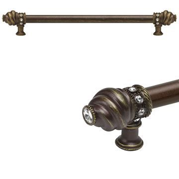 Carpe Diem Cache Smooth Pull with Clear Swarovski Crystalsimage