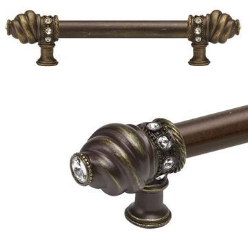 Carpe Diem Cache Smooth Pull with Clear Swarovski Crystalsimage