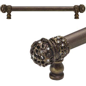 Carpe Diem Juliane Grace Smooth Crystal Pull - Small Finialimage