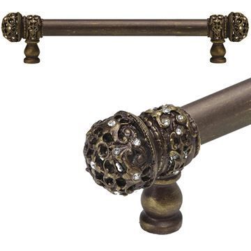 Carpe Diem Juliane Grace Smooth Crystal Pull - Small Finialimage