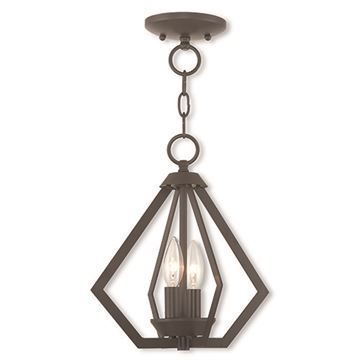 Livex Lighting Prism 11 1/4 Inch Mini Chandelier/Semi Flush Lightimage