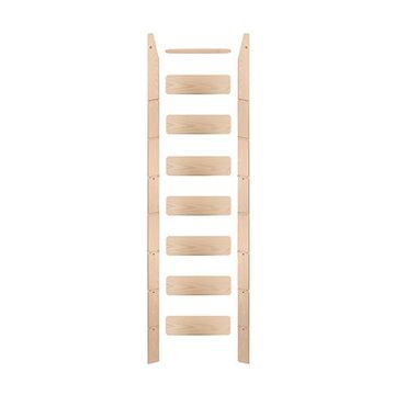Quiet Glide Pre-Finished 16 Inch Unassembled Library Ladderimage