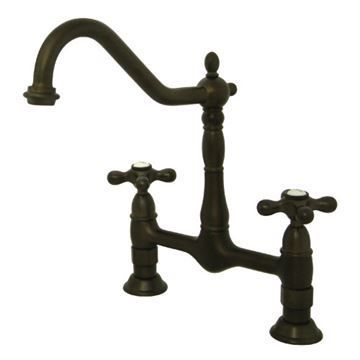 Restorers Heritage 8 Inch Deck Mount Kitchen Faucetimage