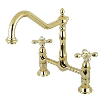 Restorers Heritage 8 Inch Deck Mount Kitchen Faucetimage