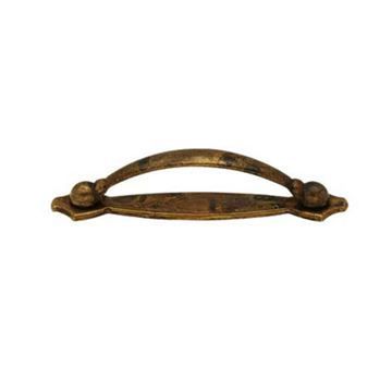Marella Art Deco Arch Cabinet Pull with Backplateimage