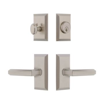 Grandeur Fifth Avenue Concealed Screw Entry Set - Carre Leverimage