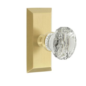 Grandeur Fifth Avenue Concealed Screw Interior Set - Brilliant Crystalimage