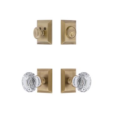 Grandeur Fifth Avenue Square Concealed Screw Entry Set - Brilliantimage