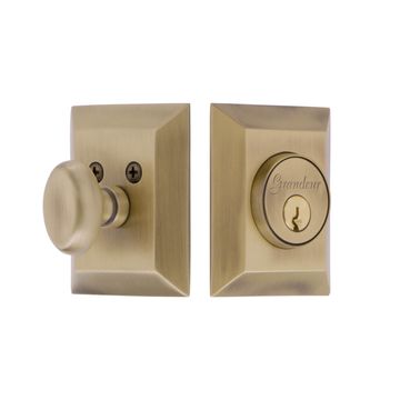 Grandeur Fifth Avenue Square Single Cylinder Deadboltimage